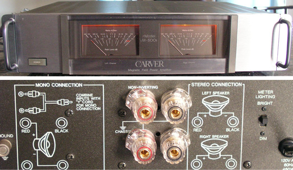 Carver mk II series audio amplifier